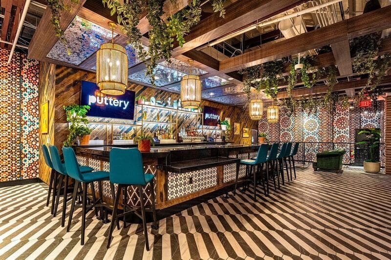 Puttery Wynwood bar and lounge interior in Miami