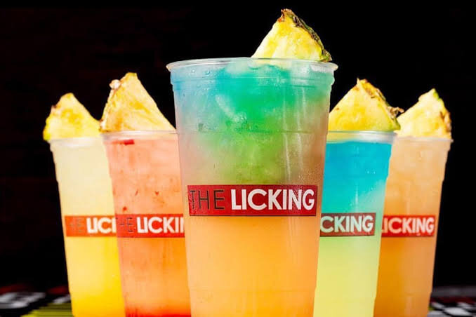 Colorful signature drinks at The Licking Miami